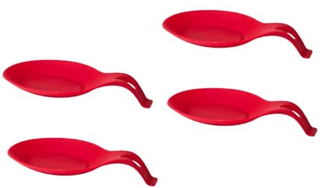 IMIKEYA 4 Pcs Porte-Cuillère Couverts Cuillère Reste s En Silicone Porte- À Soupe Louche Reste Louche En Silicone e- De Cuisine Sup En