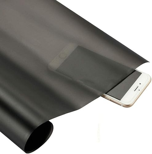 Kacepar Scheinwerferfolie Matt Schwarz, 30x180cm Auto Tönungsfolie selbstklebend, Vinyl Wrap Matt-Optik Schutzfolie für Rückleuchten Nebelscheinwerfer