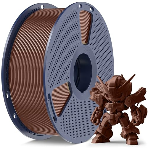 SUNLU High Speed PLA Meta Filament, 1kg PLA 3D Druckerfilament 1,75mm, Robusteres 3D Druckfilament, Maßgenauigkeit +/- 0,02mm, Kompatibel mit 3D FDM Druckern, 1kg Spule(2.2Pfund), Schokolade