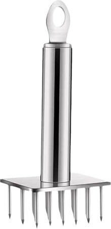 Batticarne, batticarne, batticarne, in acciaio inox, raccoglitore per carne ad alte prestazioni, per bistecca, pollame e maiale, martello da cucina per pasta di carne e pasticceria, ago 12 e 23