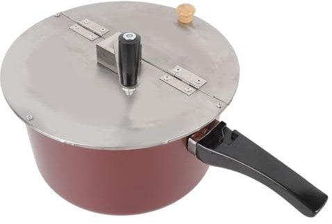 Popcorn Popper, Stainless Steel Hand Operated Stovetop Popcorn Machine Popcorn Maker Machine Stovetop Popcorn Maker Gas Stove Induction Cooker for Home or Commercial Use