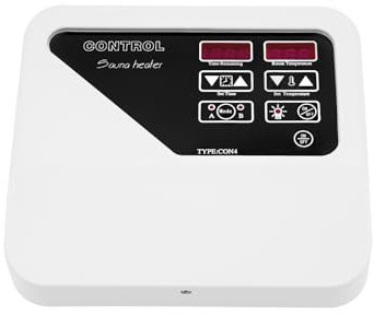 Stufa per sauna, controllo della temperatura, controllo della sauna, ABS, montaggio a parete, 40 – 105 °C, display digitale per saune e spa