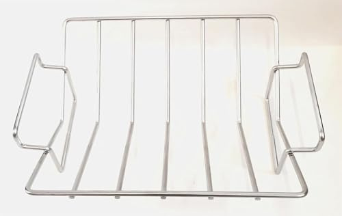 VBOYL Multi-Purpose Grilling Rack Stainless Steel V-Rack for Roasting Turkey, Poultry, and Smoking/Grilling - Versatile BBQ Rib Rack for Big Green Egg - Easy to Clean, Non-Toxic