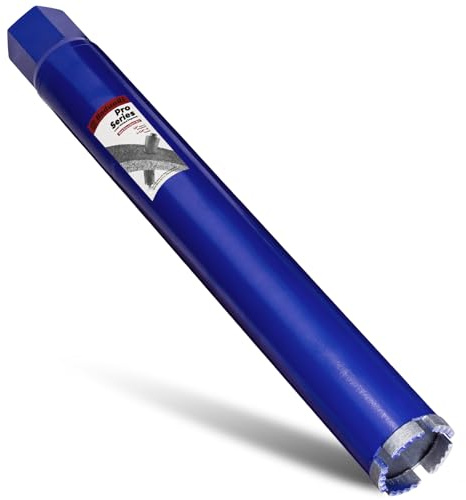 DaduoRi 2 Inch Core Drill Bit for Concrete with Rebar - 14 Depth, Wet Use 1-1/4-7 UNC Core Bit, Upgraded Welded Teeth for Brick, Block, Masonry, Stucco, Alsphalt - Great for DIY & Pros (51mm)