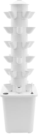Coltivatore idroponico a 30 celle, kit di coltivazione idroponica a 6 livelli, torre idroponica verticale con serbatoio da 10 litri, sistema di coltivazione senza terreno, adatto per giardini, uffici
