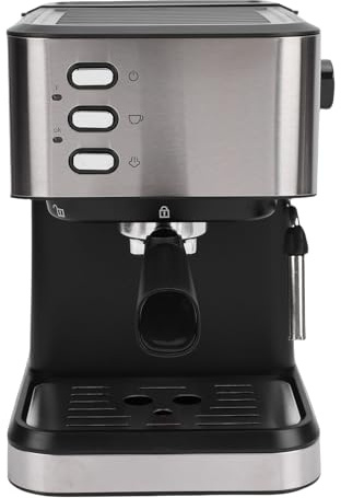 Haofy Machine à Expresso Semi-automatique 20 avec Mousseur à Lait 92 °C Température Constante Réservoir D'eau 1,5 L Cafetière Domestique pour café Barista Home (Prise UE)