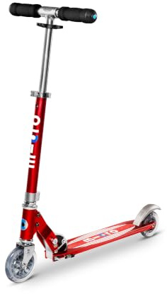 Micro, Micro Sprite, 2-Wheel Foldable Aluminum Kids Scooter | Compact & Foldable, Lightweight, Adjustable Foldable T-Bar, Lightweight, Smooth-Ride PU Wheels, Rear Brake, Swiss-Engineered