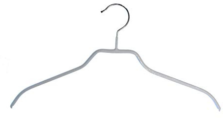 Kleiderbügel aus Metall weiß beschichtet 10 STK. 12 mm, 41 cm