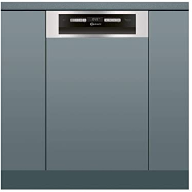 Bauknecht BSBO 3O35 PF X Integrierter Geschirrspüler/45 cm Breite/PowerClean/ActiveDry/ Hygieneprogramm/Vollwasserschutz/Besteckschublade/ Kindersicherung, aus Edelstahl, Einbau
