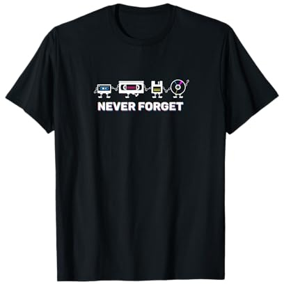 Never Forget Retro pour Homme des années 80, 90 ou 2000 T-Shirt