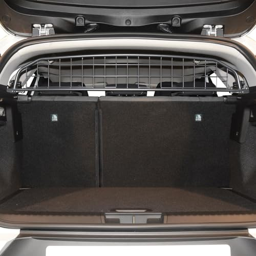 Travall Hundegitter für Renault Captur 2019+, fahrzeugspezifisches Trenngitter für den Kofferraum aus Stahl, passgenau für sicheren Hundetransport