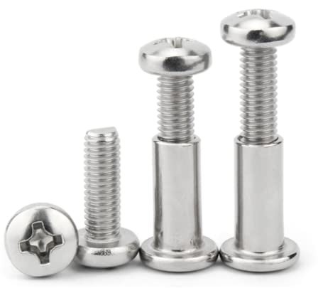 Edelstahl 304, Rundkopf-Kreuzschlitzschraube, Innensechskant, Verbindungsschraube, Möbelverbinder, Kindermöbelbett, Kombischraube M8,M8*90/2pcs