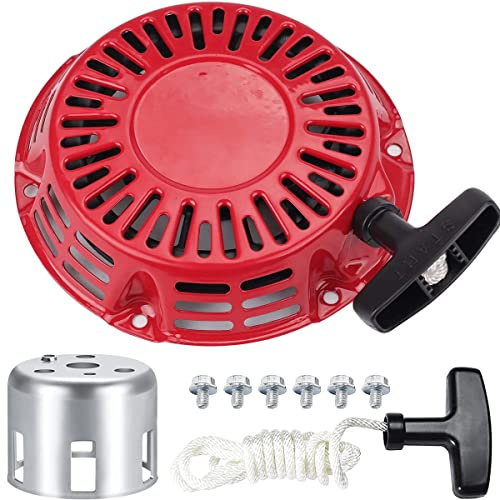 ZAMDOE GX160 Recoil Starter with Start Cup for Honda GX120 GX200 4HP 5.5HP 6.5HP 168F Generator 212CC 6.5 7HP 173cc R210 Engine Motor, Replace # 28400-ZE1-003ZF 28400-ZH8-013YA