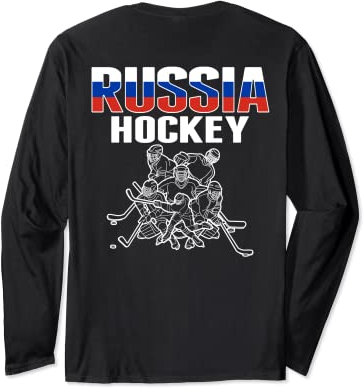 Russland Eishockey-Liebhaber Trikot - Fans der russischen Hockeymannschaft Langarmshirt