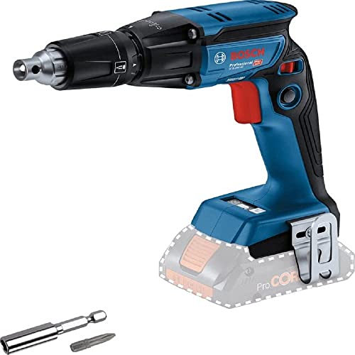 Bosch Professional 18V System Akku Trockenbauschrauber GTB 18V-45 (inkl. 1x Schraubendrehereinsatz, 1x Gürtelclip, 1x Bithalter, ohne Akku/ Ladegerät)