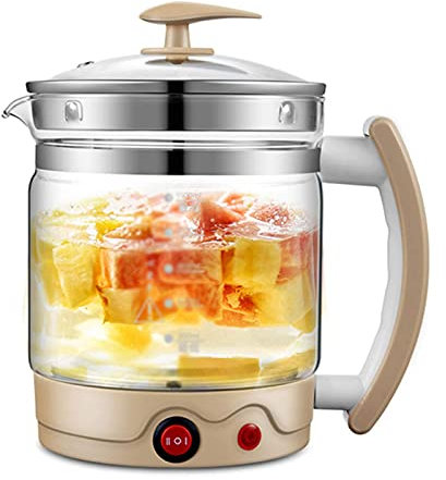 ANIFM WYZQ Bollitore Elettrico Portatile in Vetro, Bollitore Rapido da 1,8 Litri Bollitore Elettrico Multifunzionale Spegnimento Automatico per Succo/Latte/tè Bollitore Elettrico di Grande