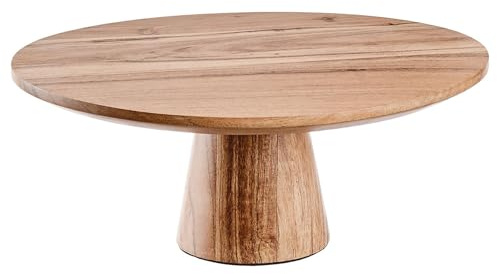 BUTLERS Tortenplatte Ø31cm Akazienholz -ACACIA- aus Akazienholz im Natur Design | Rustikales Serviergeschirr, Echtholz Accessoire | Zeitlose Tisch Deko für Esszimmer & Küche