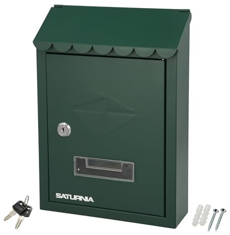 Cassetta della posta esterna 205 x 300 x 70 mm. Verde