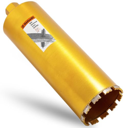 DaduoRi 5 Inch Wet Core Drill Bit, 5 Core Bits for Concrete, 14 Drilling Depth, 1-1/4-7 Thread Diamond Core Drill for Cured Concrete, Hard Masonry, Brick Block, Solid Cement, Stucco, Stone (127mm)