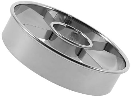 WATIIFUFU Moule à Beignets Rond En Acier Inoxydable Réutilisable, Emporte-pièce Pâtisserie, Moule De Cuisson Pour Gâteau, Accessoire Cuisine Pour Diy,