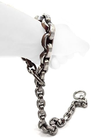 Soarvlorfy Schwer Adjustable Edelstahl Halsreif Neck Kragen SM Extrem Bondage Halsband mit Traktionsring Sklaven Erotik Halsfessel Collar Fetisch Erwachsener Rollenspiel für Paare,Silber,Einstellbar
