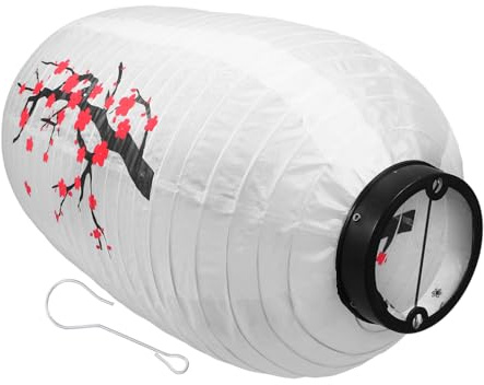 Housoutil Farol decorativo de flor de ciruelo para cocina japonesa, seda duradera y material para restaurantes y festivales, añade calidez a espacios interiores y exteriores