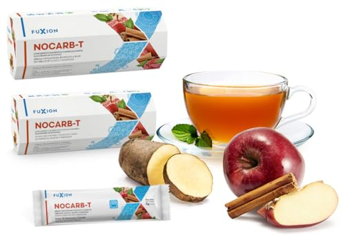 NOCARB T Té de Fibras Solubles, Yacon, Manzana, Canela y Green Tea. Te divina solucion para Control de Azúcar y Carbohidratos. Infusiones sin azucar. Tea bags de 5g (Pack 14, 70.0, gramo)