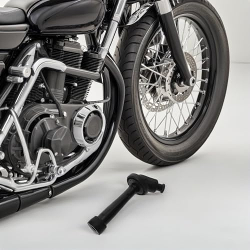 FOMIYES Lot de 5 Capuchons de Bougie D’Allumage Lumineux Coudés pour Motos Hors-Piste Quads et Scooters Résistants à Haute Température Accessoire Moto Haute Performance pour Combustion