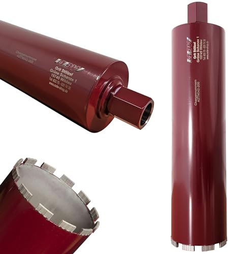 Diamant Bohrkrone Ø 42-200 mm x NL 450 mm Typ Turbo Dach Laser für Stahlbeton, Beton & KS (Ø 67 mm)