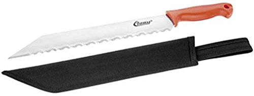Clauss CL-40000 00 Dämmstoffmesser, inklusive Kunststoffhülle, 34 cm Stahlklinge, Kunststoffgriff, Orange, 47,5 cm
