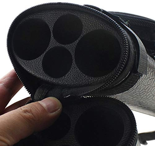 YRU 1/2 Queue-Koffer, Center Joint Pool Snooker Queue-Koffer Billard Zubehör-Hält 2 Queues