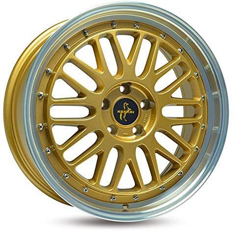 Keskin Tuning KT22 Jantes en aluminium 8,0Jx18 5/112 ET45 72,6 GOLD LIP POLISH