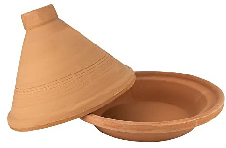 Saharashop Tajine Casablanca Clay Pot Diameter 34 cm for Gentle Cooking and Cooking