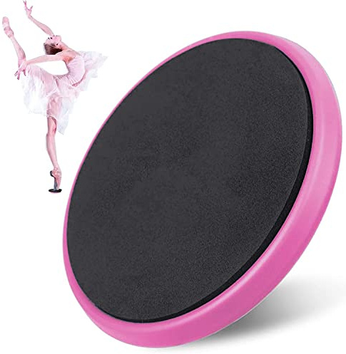 Pro Ballett-Drehscheibe für Tänzer, Balance-Turnboard für Tanz, Gymnastik und Eiskunstlauf, Spinnbretter Pirouette-Trainingsgerät für Eisläufer, Gymnastik und Cheerleader (Rosa)