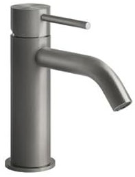 Miscelatore monocomando per lavabo Gessi 316 Flessa, senza scarico, sporgenza 122 mm, 54002727, Colorazione: Acciaio inossidabile spazzolato opaco