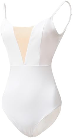 ROYAL SMEELA Damen Ballett-Trikot mit Hosenträger, Tanz-Body-Leotard