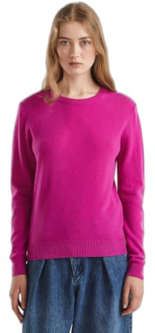 United Colors of Benetton Maglia G/C M/L 1002d1k01, Mujer, Violeta_New, XL