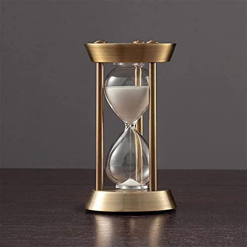 Zenithia Vintage Messing goldene Sanduhr,Sanduhren Timer,Wird für altmodische Heimdekoration für 1/3/5/10/15 Minuten verwendet,kreative Geschenke Office Home Décor