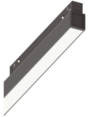 IDEAL LUX - Sistema de iluminación para carril EGO WIDE 26W 4000K ON-OFF BK, sistema de carril, iluminación modular, dispositivo sobre riel, 112x2h4 cm, negro
