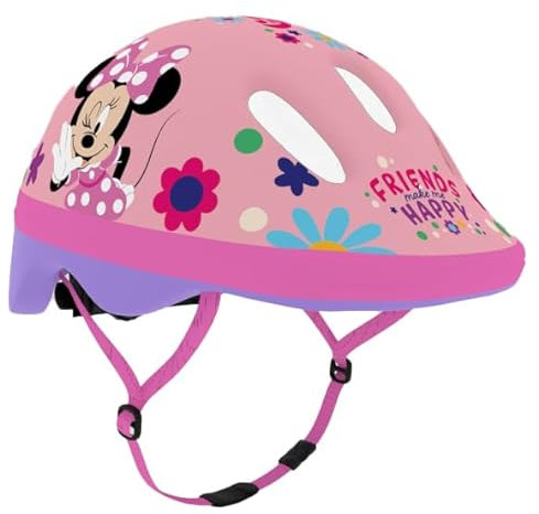 Seven Polska Babys (Mädchen) Klein-Kind Fahrradhelm Minnie Armbanduhr, Rosa, XS: 44-48cm