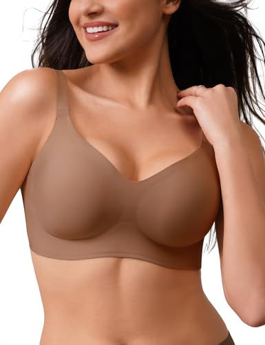 CLOSEMATE Reggiseno Senza Cuciture, Senza Ferretto, Scollo a V, Morbido e Comodo, Effetto Comfort, Ideale per T-Shirt