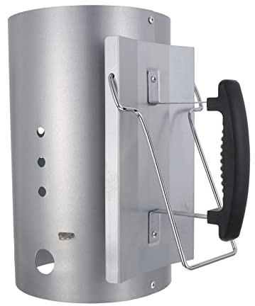 BESPORTBLE Barbecue con Accendifuoco Accensione Rapida Chimica per Grigliate all Aperto Costruzione Zincato Resistente Ventilazione per Ottimale Circolazione Aria