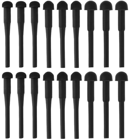 OTOTEC 90-teiliger Gummi-Schalldämpfer für Haarscheren Friseurscheren-Stopper Schwarzer Schalldämpferstab 3 Gemischte Größen (4 Mm 3 Mm 2 Mm)