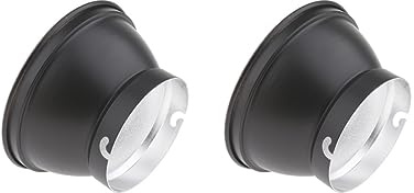 2 set da 17,8 cm riflettore diffusore lampada paralume piatto per Elinchrom Mount Flash Speedlite