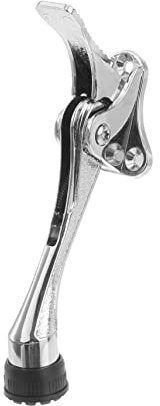 VILLCASE Fermaporta a Piedi Titolari Titolare del Fermo Manopole Fermate Cancello Allarme Supporto Regolabile La Porta Kickdown Ferma Cavalletto della Porta Silver Lega di Zinco