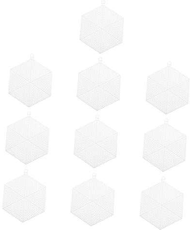 EPIGEIST 10piezas Láminas De Malla De Plástico Para Bordar Hechas Mano Color Blanco Forma Para Manualidades De Bricolaje Usar Agujas De Bordar