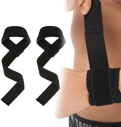 HABNI Straps Palestra Fascette Sollevamento Pesi Cinghie Sollevamento Pesi Fascette Palestra Lifting Straps Straps Palestra Donna E Uomini Accessori Palestra Bodybuilding Powerlifting