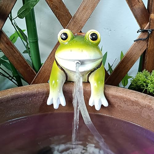 Sputacchiera per laghetto, Fontana da giardino per interni/esterni, accessori per laghetto da giardino per esterni, Decorazioni Per Piccole Fontane(12 * 15 * 22cm/4.7 * 5.9 * 8.7in)