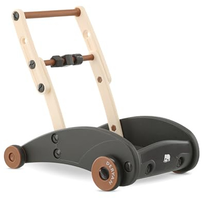 DERYAN Mace 2-in-1 Lauflernwagen für Babys – Klappbarer Baby Walker mit Sicherheitsbremse – Ergonomischer Sitz – Gummiräder – Ab 6 Monaten – Stabil und Komfortabel