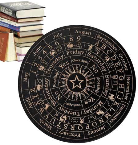 Tablero Espíritu Adivinación | Tablero De Madera Esotérico con Letras Y Puntero - Juego De Tabla Ouija Adivinación Cartomancia para Principiantes Y Amigos